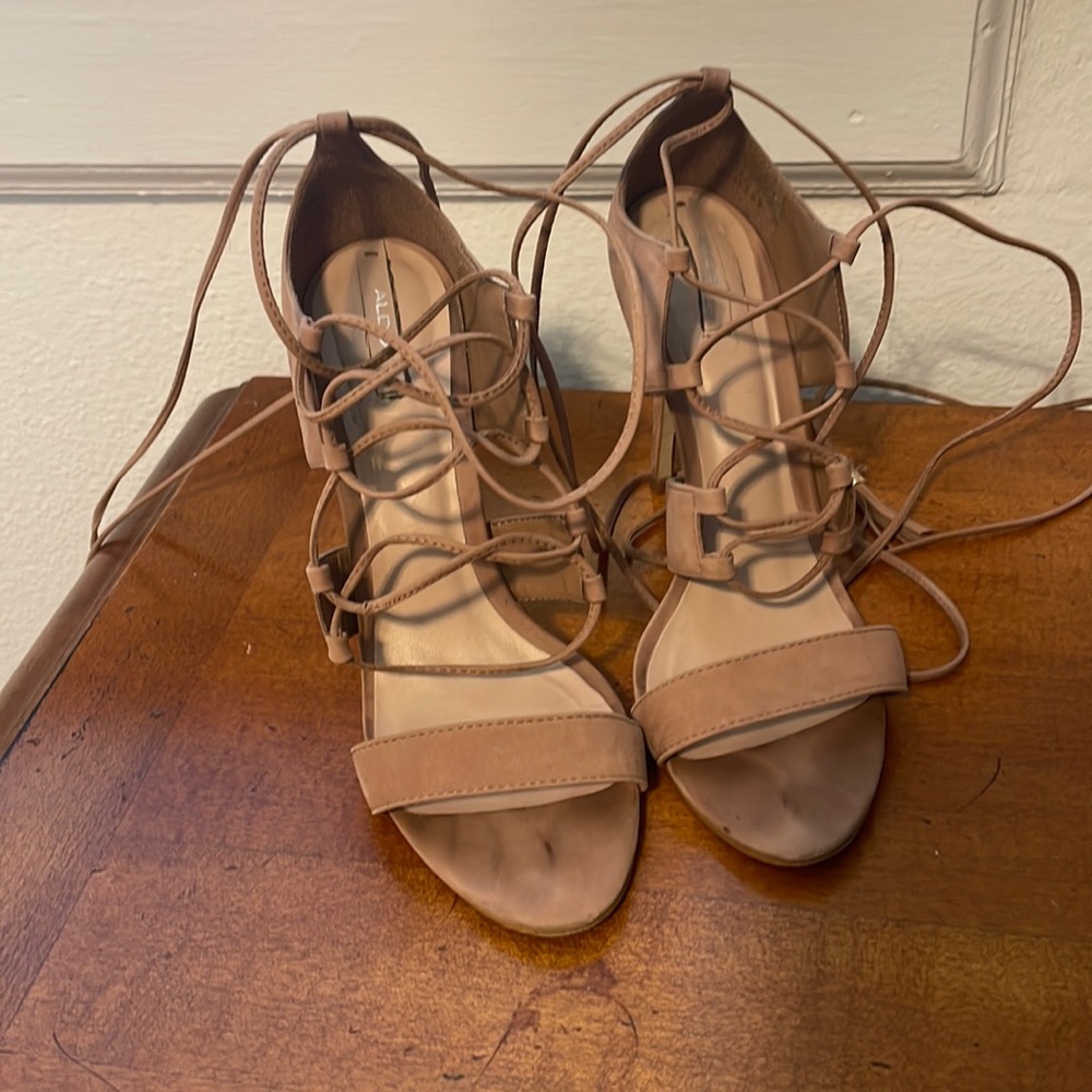 Aldo lace up heels